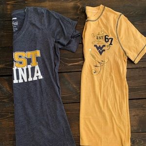 Women’s WVU shirts - SZ- M